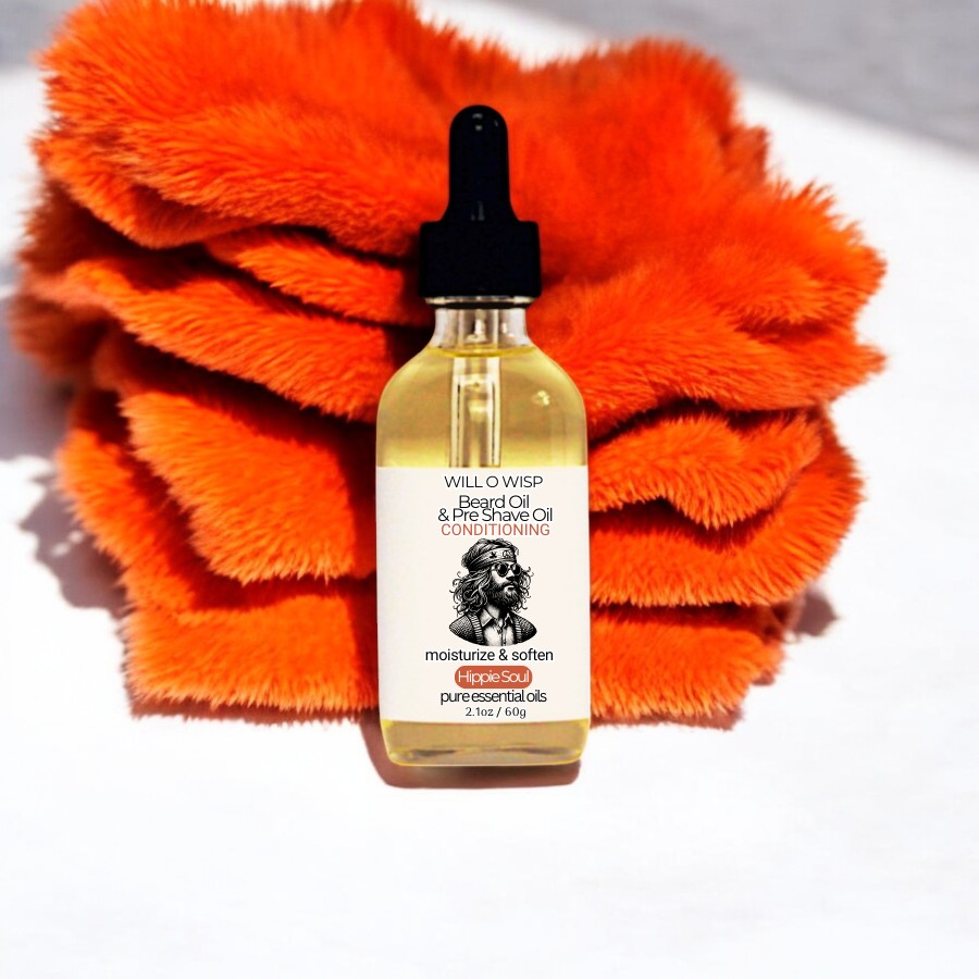 Beard Oil & Pre Shave Oil ~ Hippie Soul ~ Pure Essential Oils