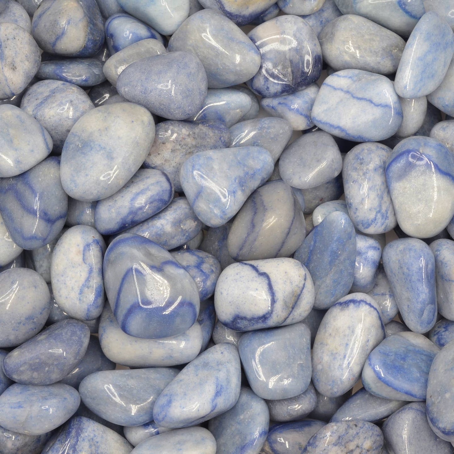 Tumbled Blue Quartz Stone