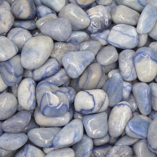 Tumbled Blue Quartz Stone