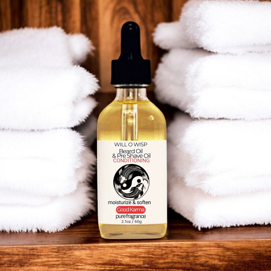 Beard Oil & Pre Shave Oil ~ Good Karma ~ Pure Fragrance