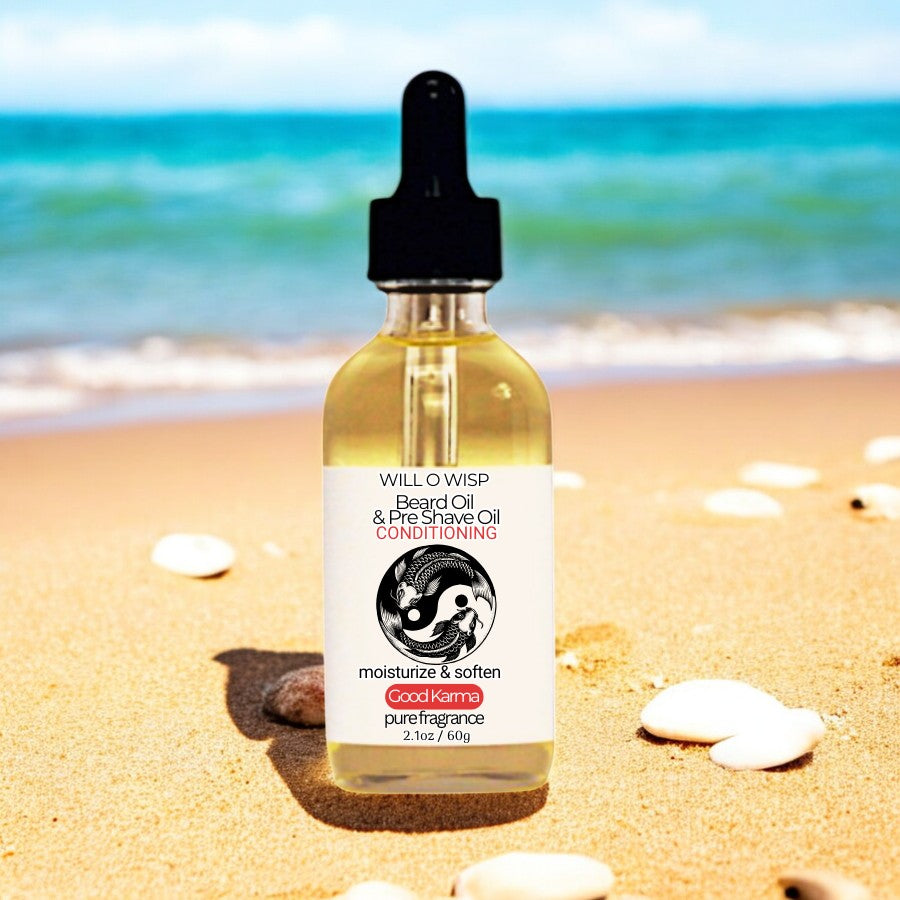 Beard Oil & Pre Shave Oil ~ Good Karma ~ Pure Fragrance
