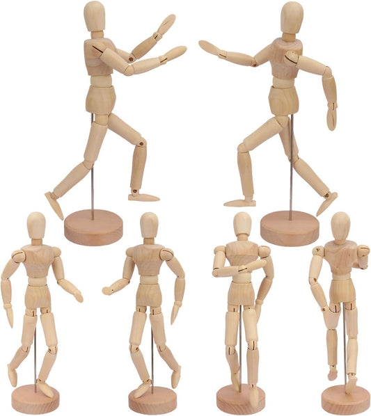 Posable Wooden Art Figure – 8"