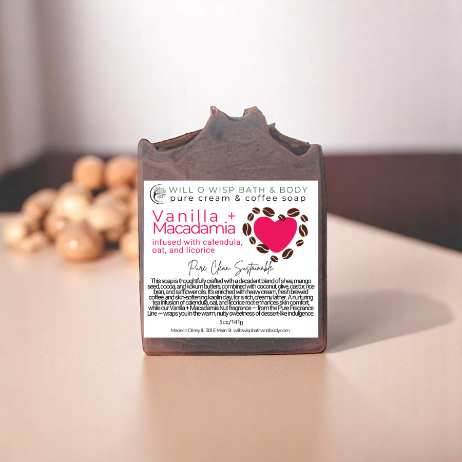 Vanilla + Macadamia ~ Pure Coffee & Cream Soap