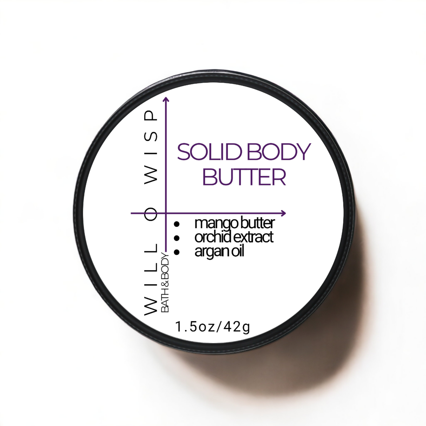 Solid Body Butter Bar (Purple - All Skin Types)