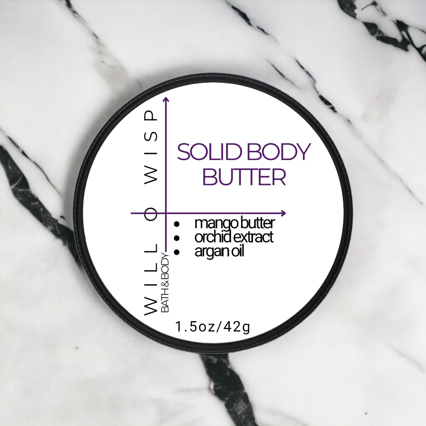 Solid Body Butter Bar (Purple - All Skin Types)