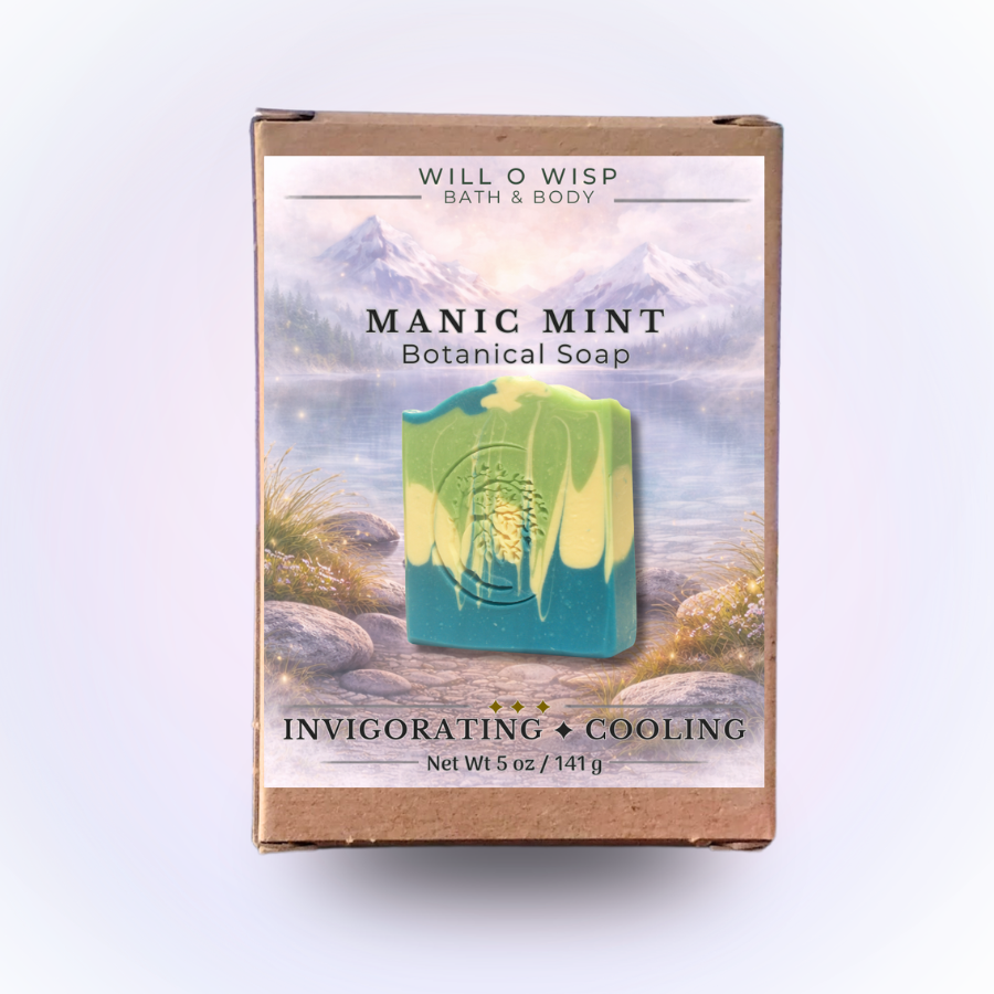 Manic Mint | Botanical Soap Bar | Invigorating & Cooling