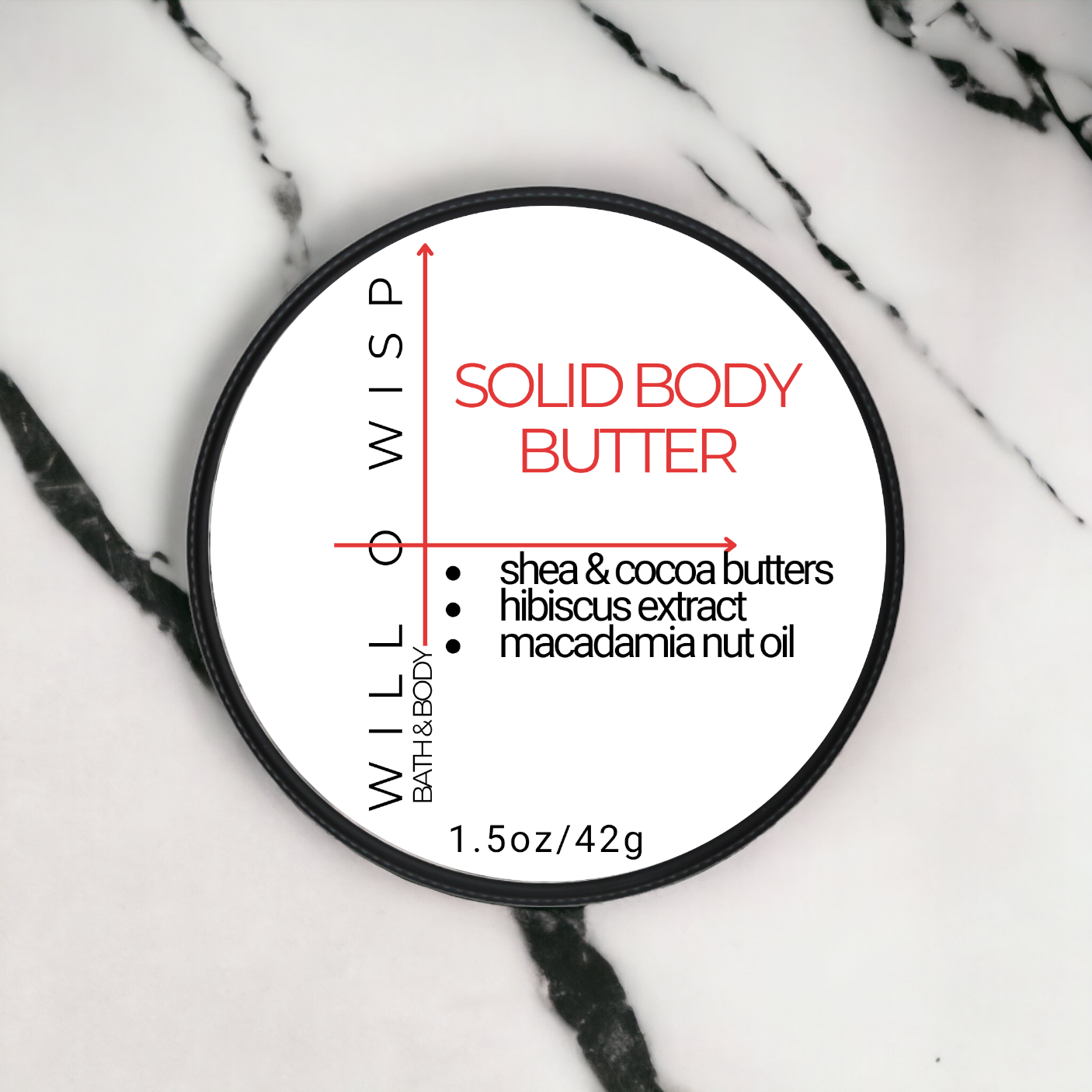 Solid Body Butter Bar (Red - Dry & Devitalized Skin)