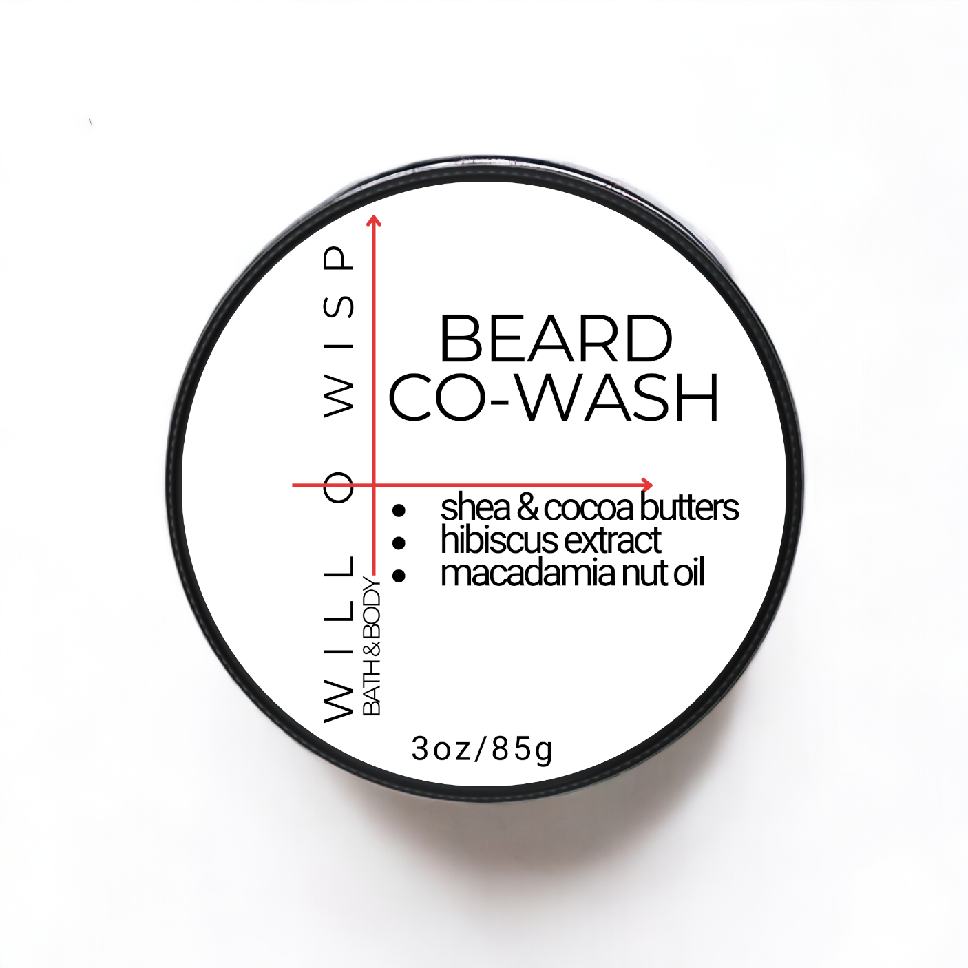 Solid Beard Co-Wash Bar (Red - Dry & Devitalized Skin)