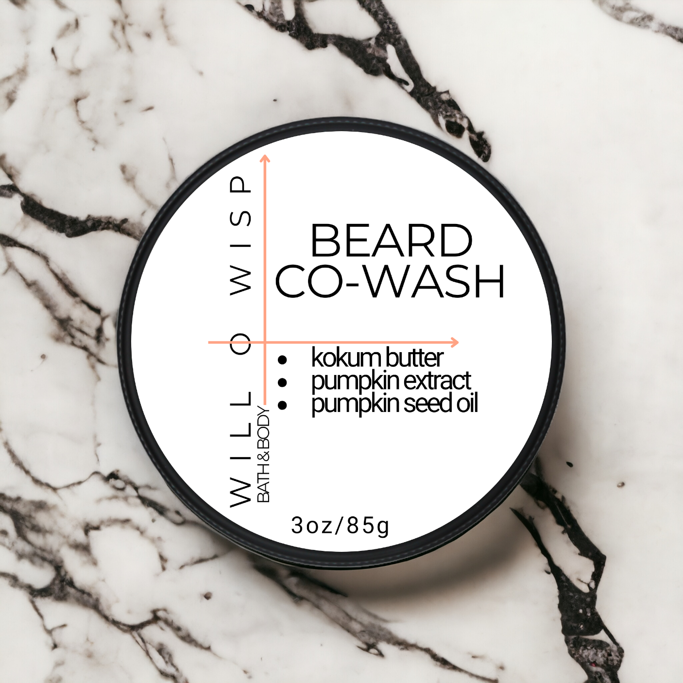 Solid Beard Co-Wash Bar (Orange - Normal to Oily Skin)