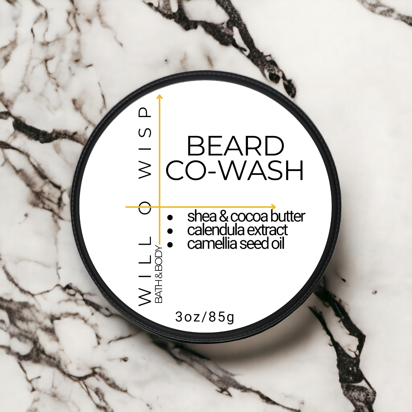 Solid Beard Co-Wash Bar (Yellow - Dry & Damaged Skin)