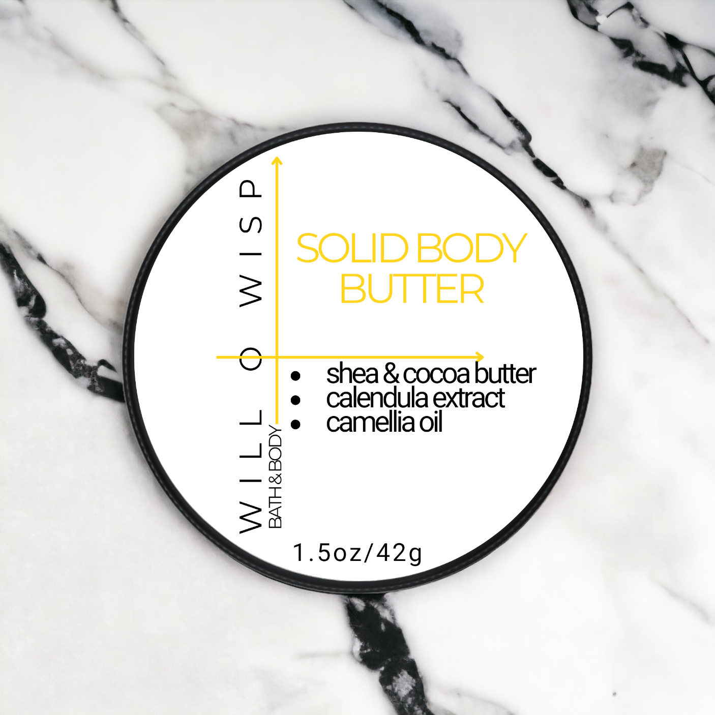 Solid Body Butter Bar (Yellow - Dry & Damaged Skin)