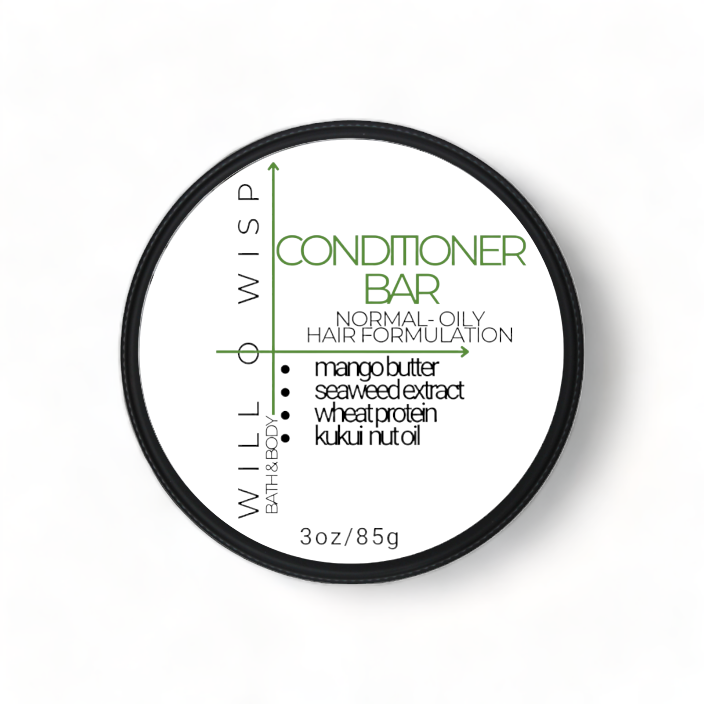 Solid Conditioner Bar (Green - Combination Skin)