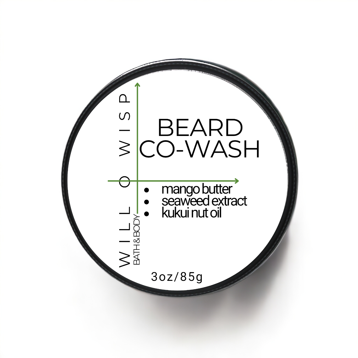 Solid Beard Co-Wash Bar (Green - Combination Skin)