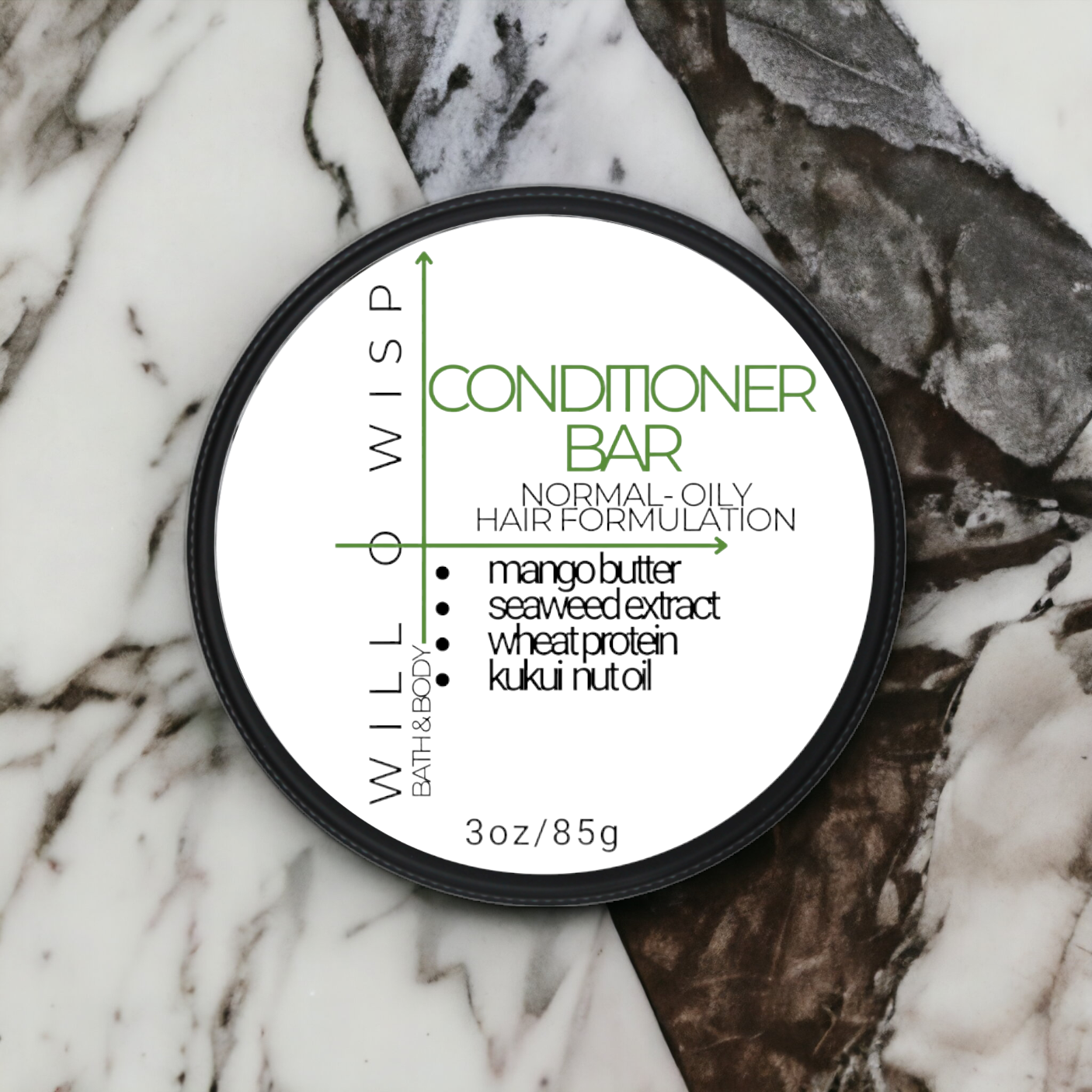 Solid Conditioner Bar (Green - Combination Skin)