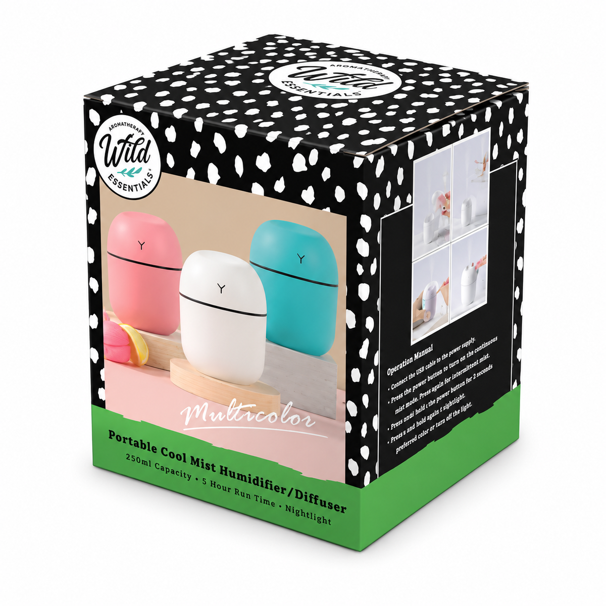 Mini Cool Mist Diffuser & Humidifier – 220 mL