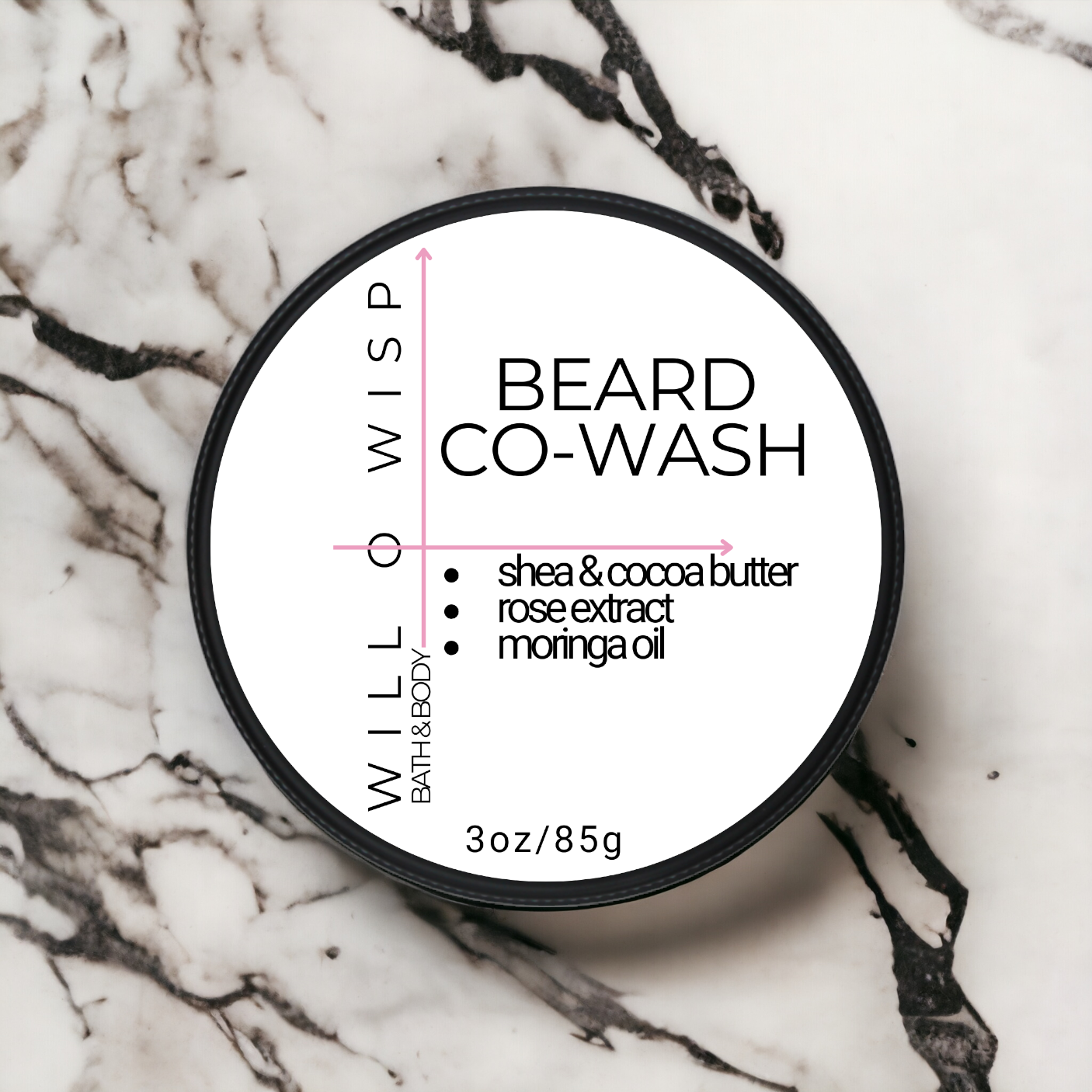 Solid Beard Co-Wash Bar (Pink - Combination Skin)