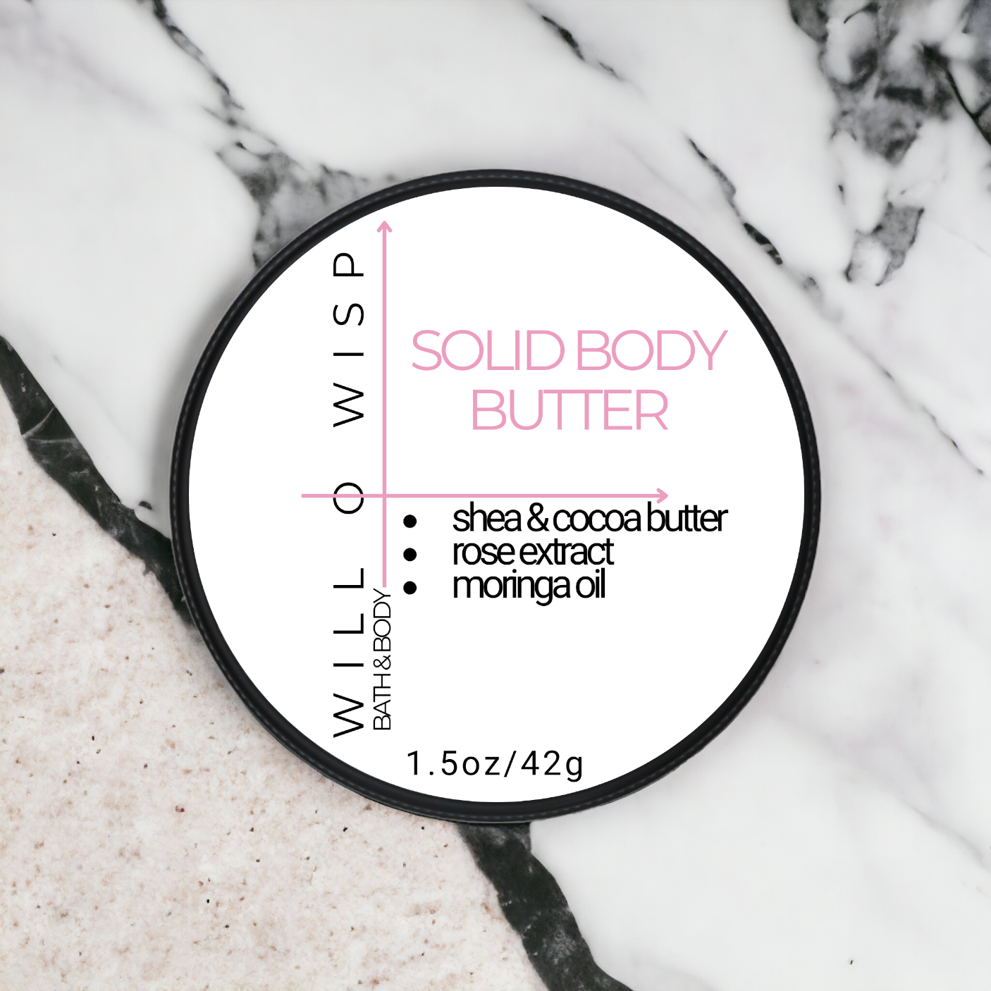 Solid Body Butter Bar (Pink - Combination Skin)