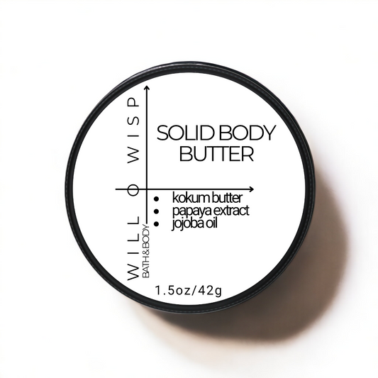 Solid Body Butter Bar (Black - Oily & Acne Prone Skin)