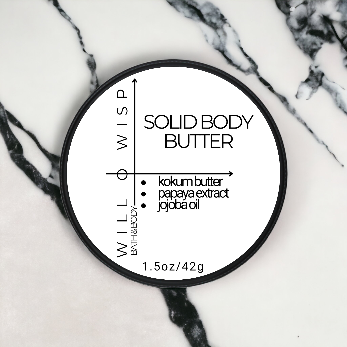 Solid Body Butter Bar (Black - Oily & Acne Prone Skin)