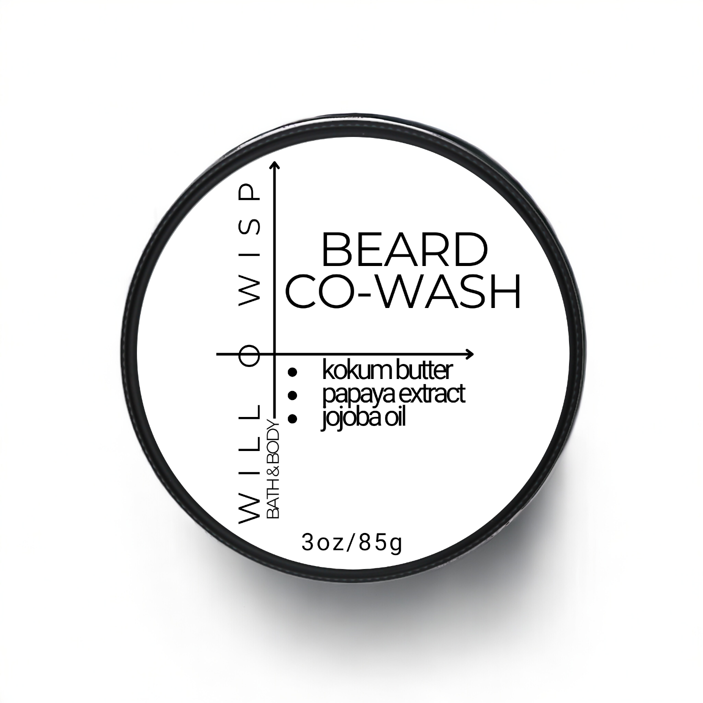 Solid Beard Co-Wash Bar (Black - Oily & Acne Prone Skin)