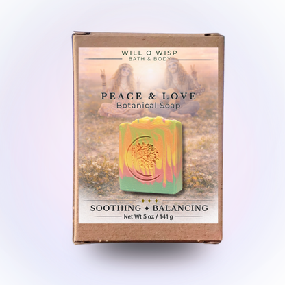 Peace & Love | Botanical Soap Bar | Soothing & Balancing