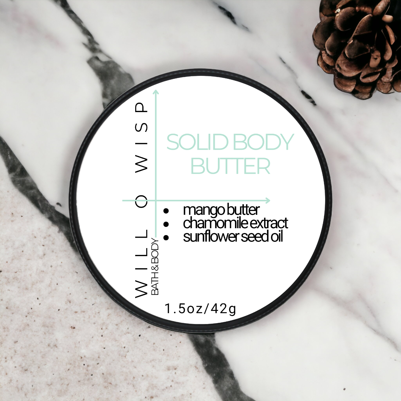 Solid Body Butter Bar (Mint - Combination Skin)