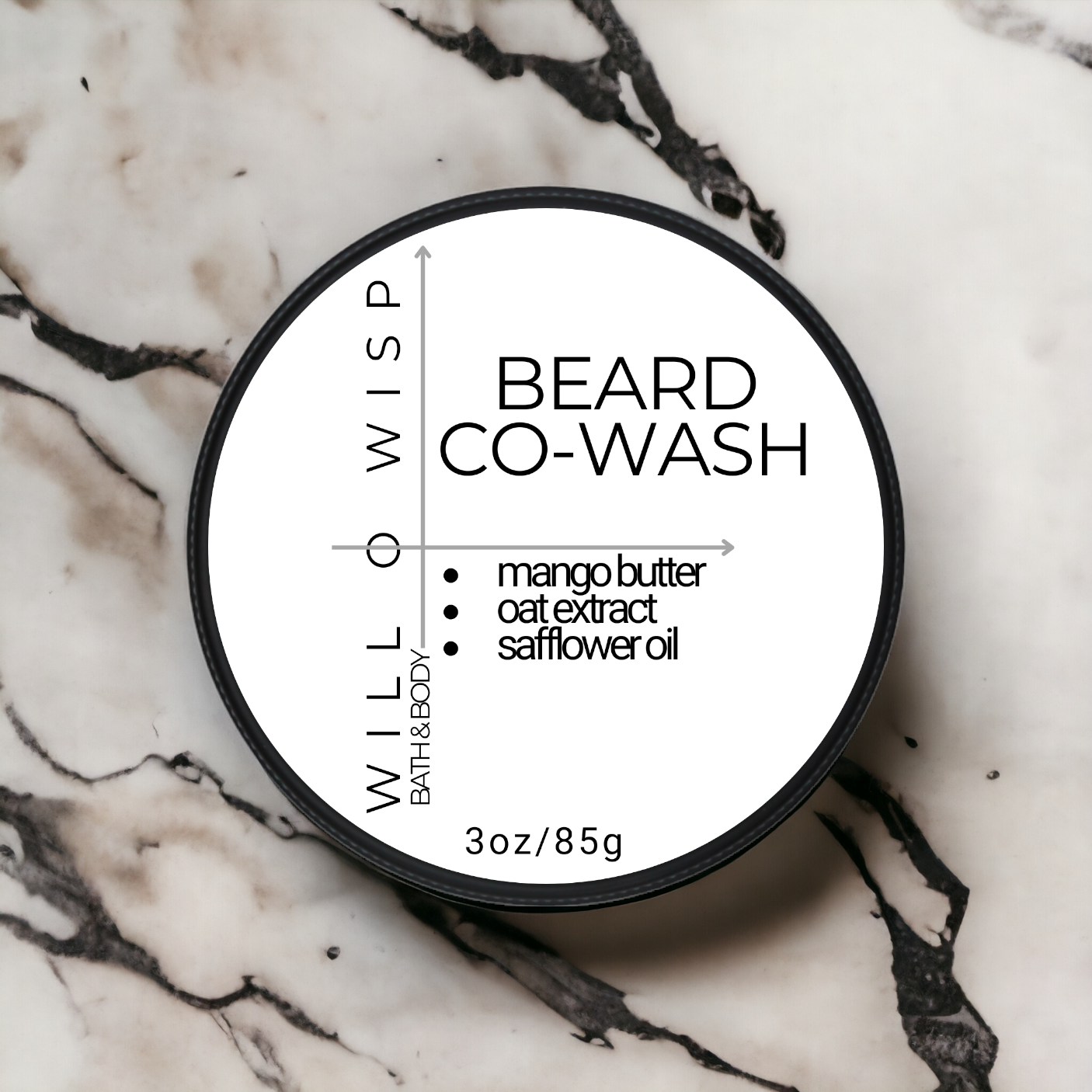 Solid Beard Co-Wash Bar (White - All Skin Types)