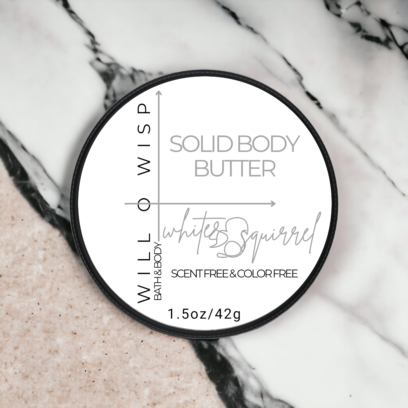 Solid Body Butter Bar (White Squirrel - Sensitive Skin)