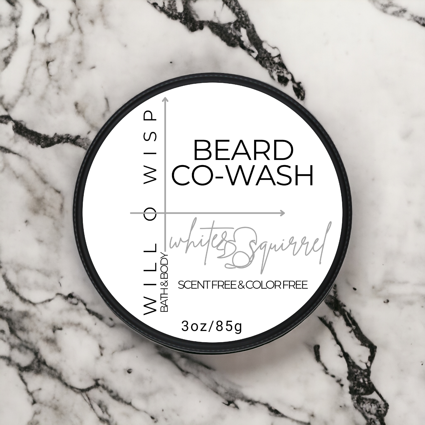 Solid Beard Co-Wash Bar (White Squirrel - Sensitive Skin)