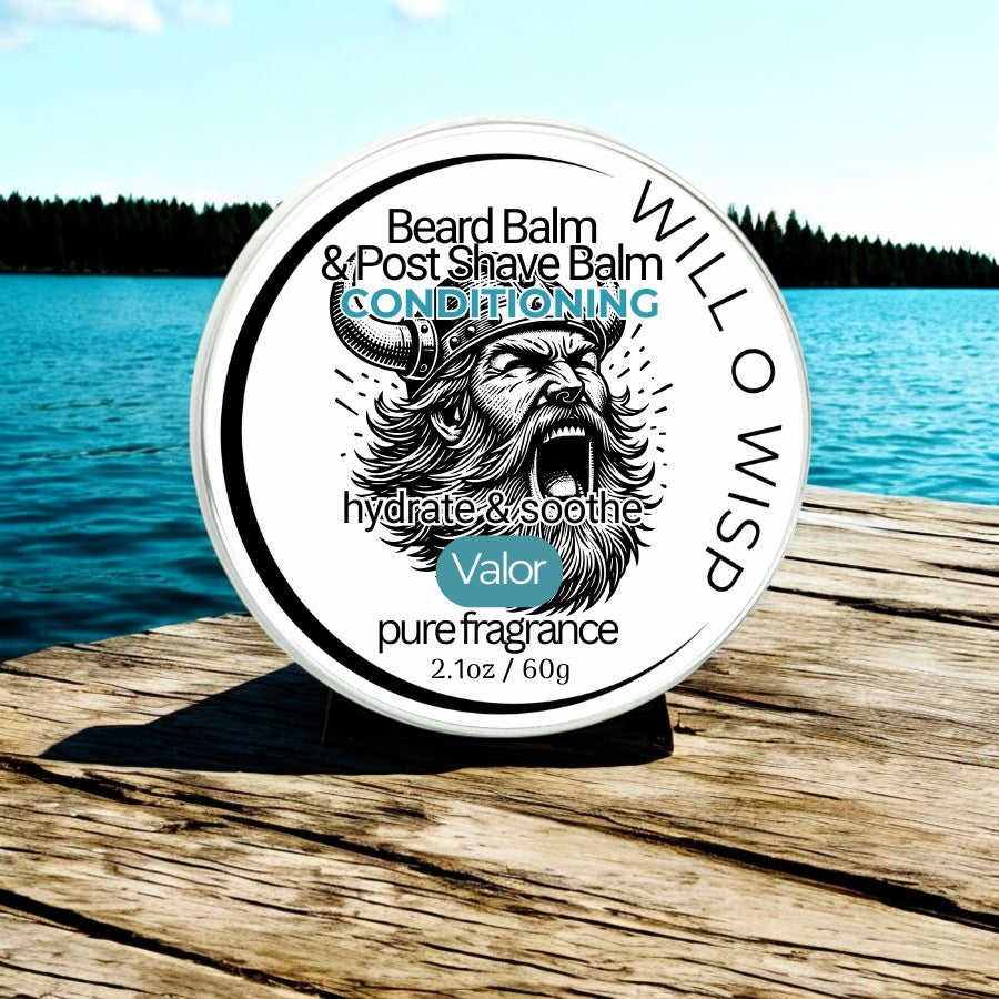 Beard Balm & Post Shave Balm ~ Valor ~ Pure Fragrance