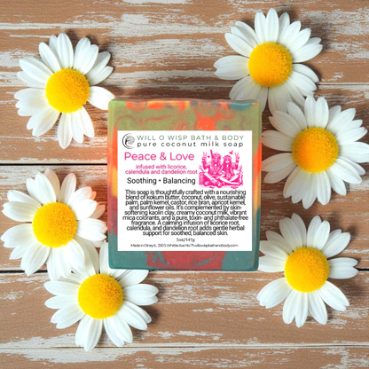 Peace & Love ~ Pure Coconut Milk Soap