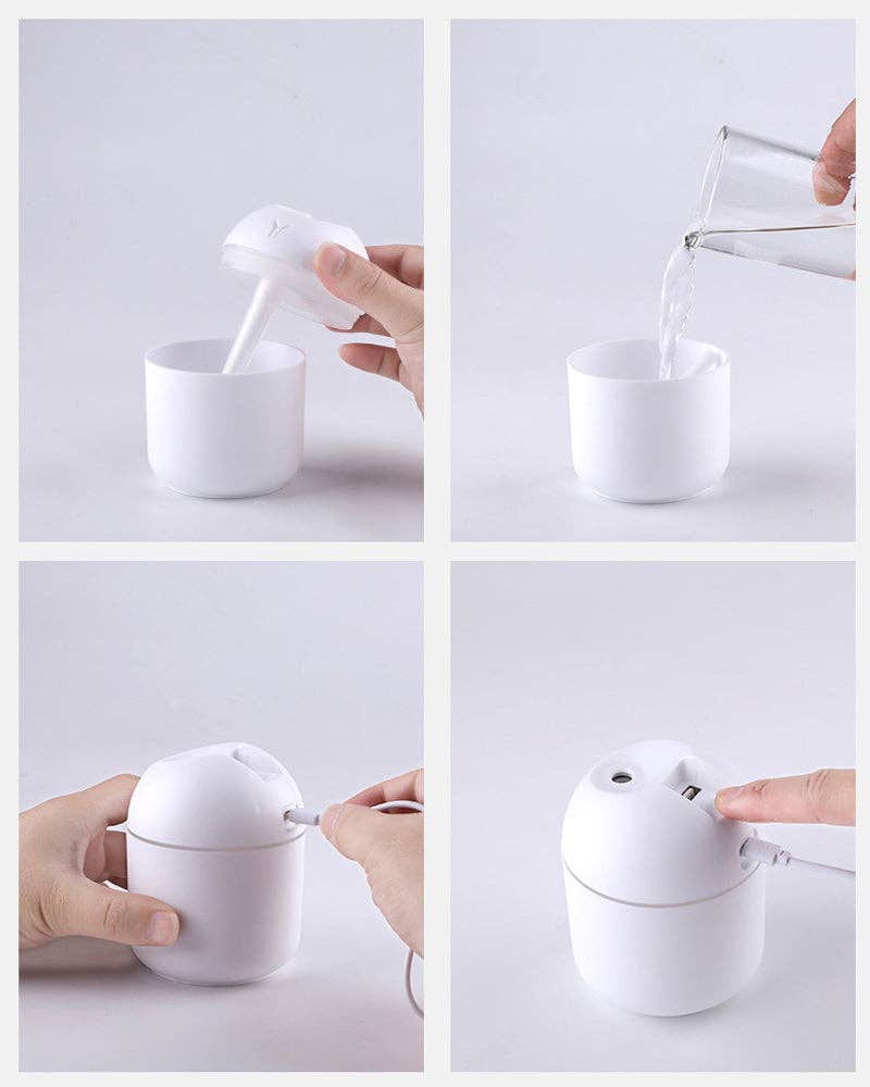 Mini Cool Mist Diffuser & Humidifier – 220 mL