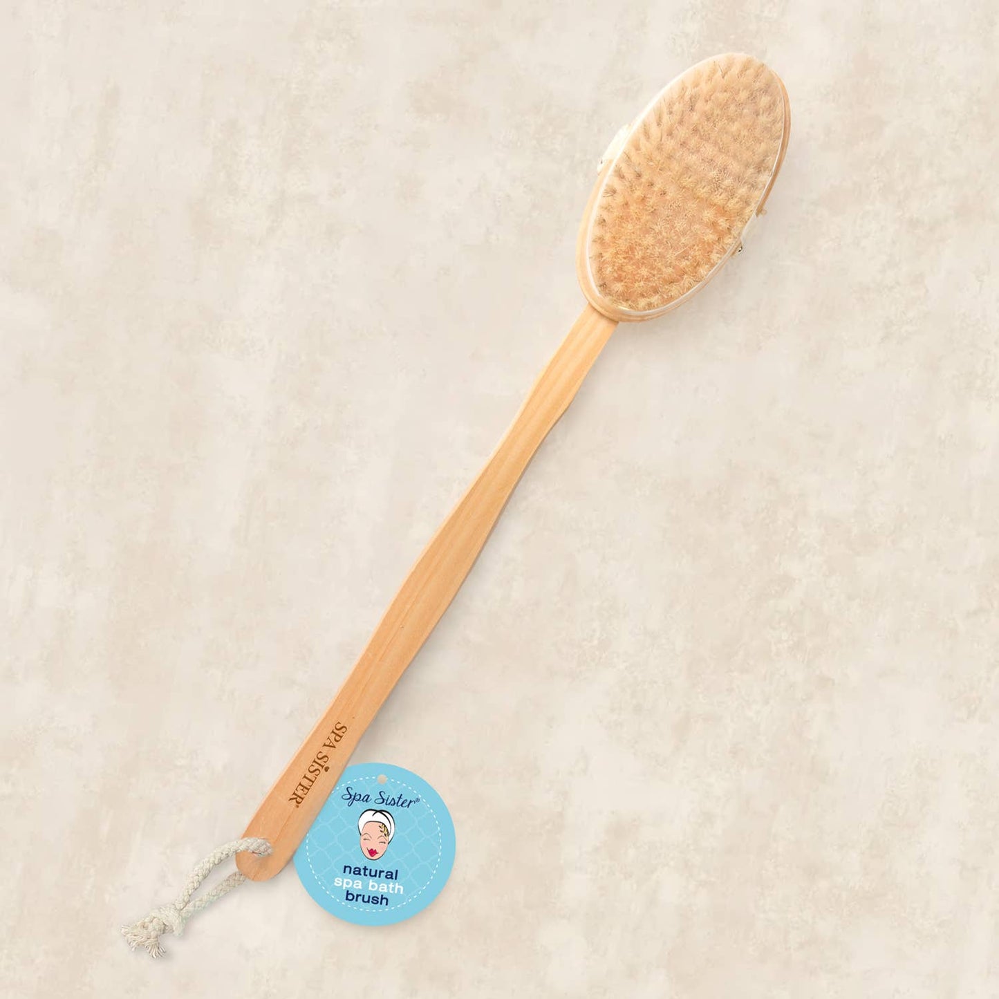 Long Wooden Bath Brush