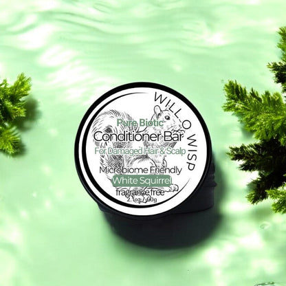 Pure Biotic ~ White Squirrel ~ Fragrance Free Conditioner Bar