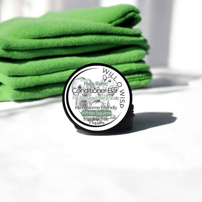 Pure Biotic ~ White Squirrel ~ Fragrance Free Conditioner Bar