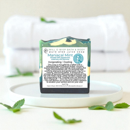 Maniacal Mint ~ Pure Aloe Juice Soap