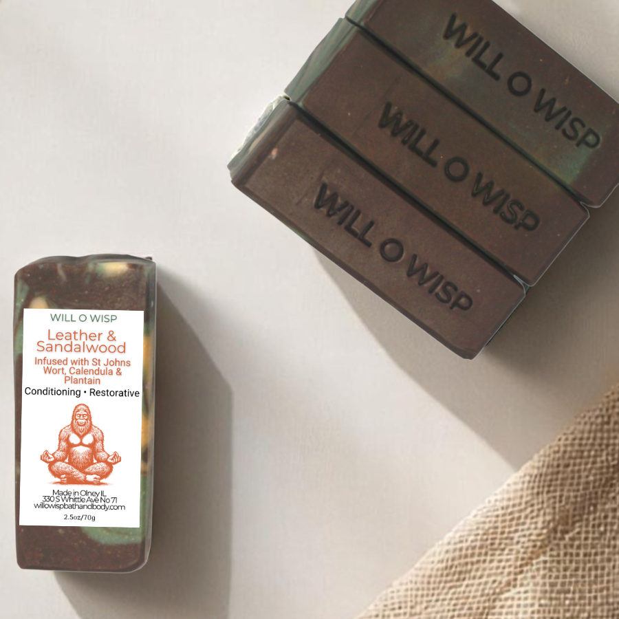 Leather & Sandalwood ~ Pure Goat Milk Soap