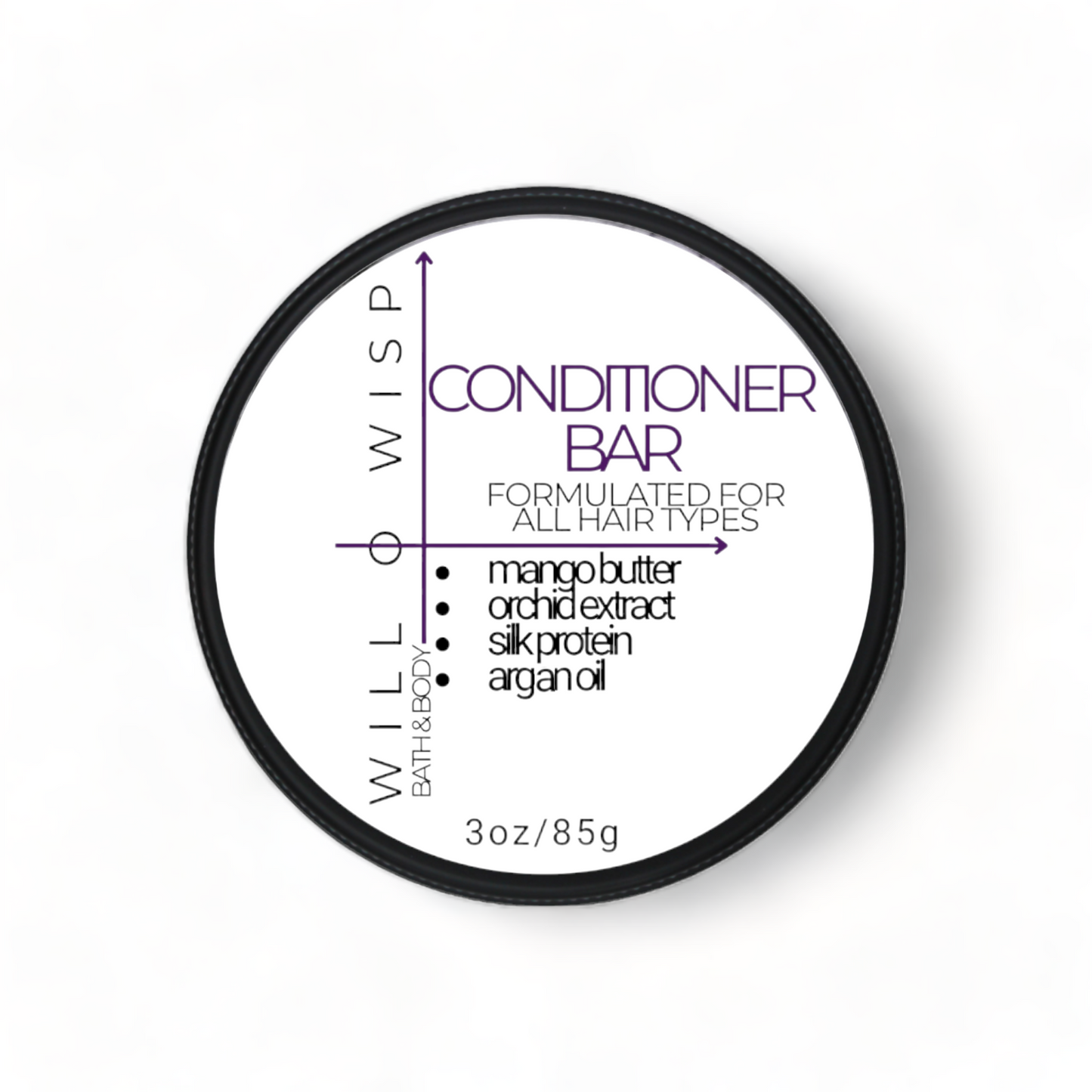 Solid Conditioner Bar (Purple - All Skin Types)