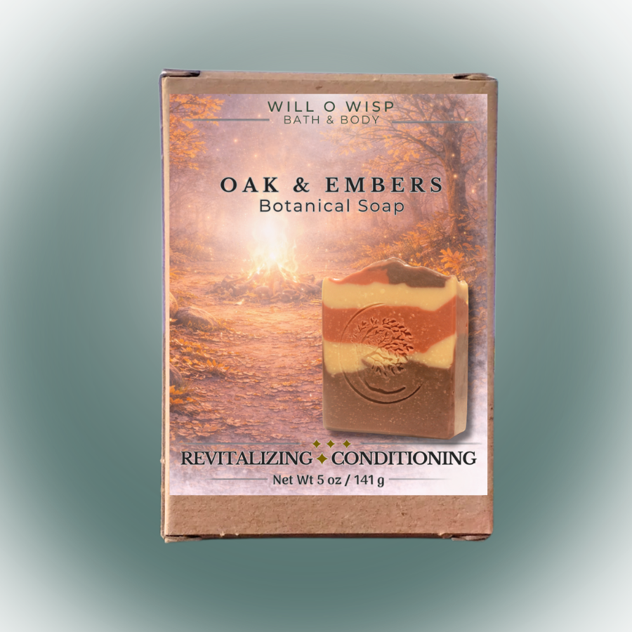 Oak & Embers | Botanical Soap Bar | Revitalizing & Conditioning