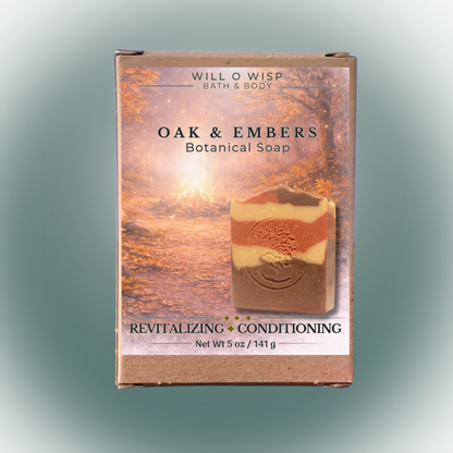 Oak & Embers | Botanical Soap Bar | Revitalizing & Conditioning