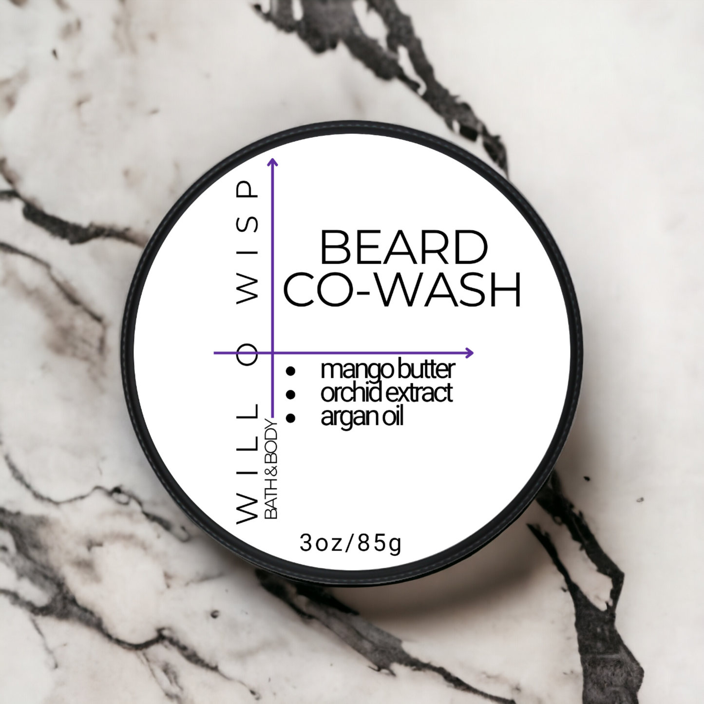 Solid Beard Co-Wash Bar (Purple - All Skin Types)