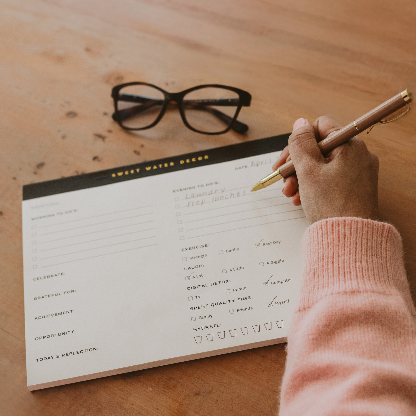 Self Care Notepad