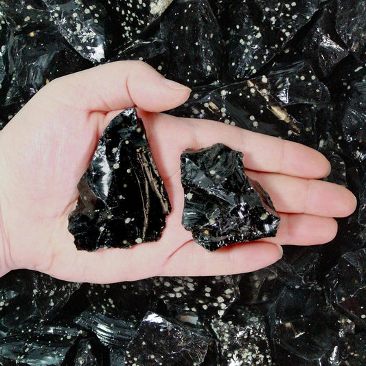 Raw Snowflake Obsidian