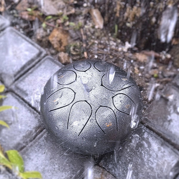TranquilTones 6" Garden Rain Drum — Matte Black