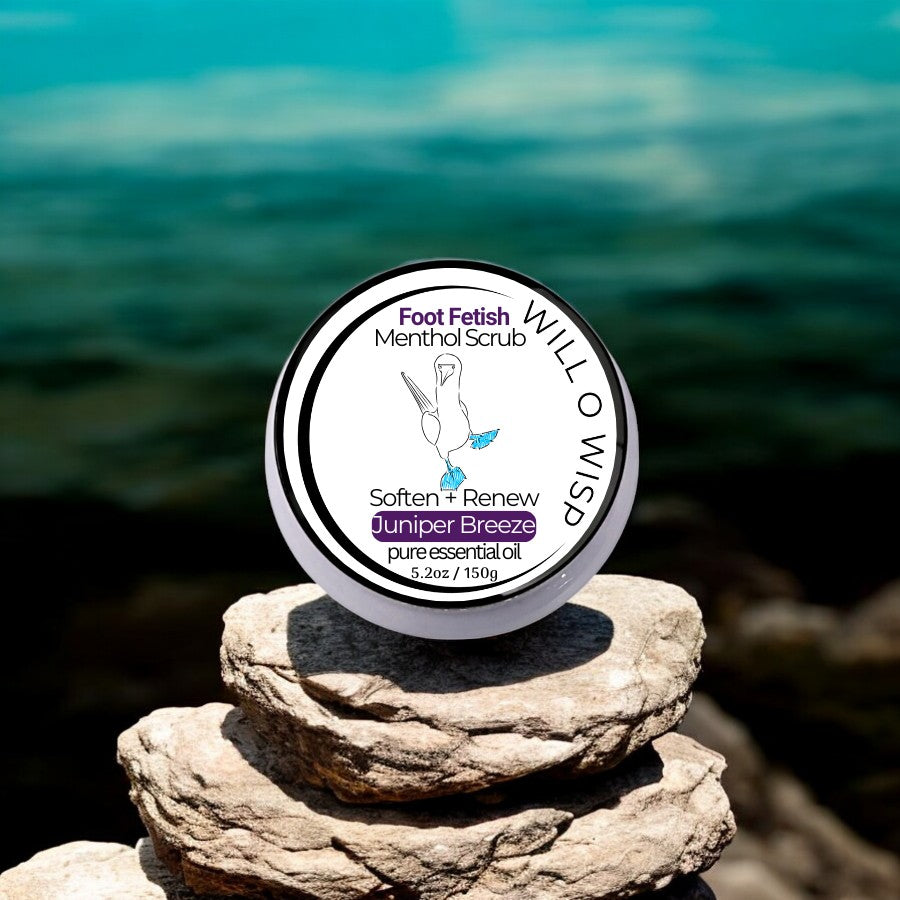 Menthol Foot Scrub ~ Juniper Breeze ~ Pure Essential Oil