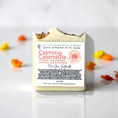 Calming Calendula ~ Pure Almond Milk Soap