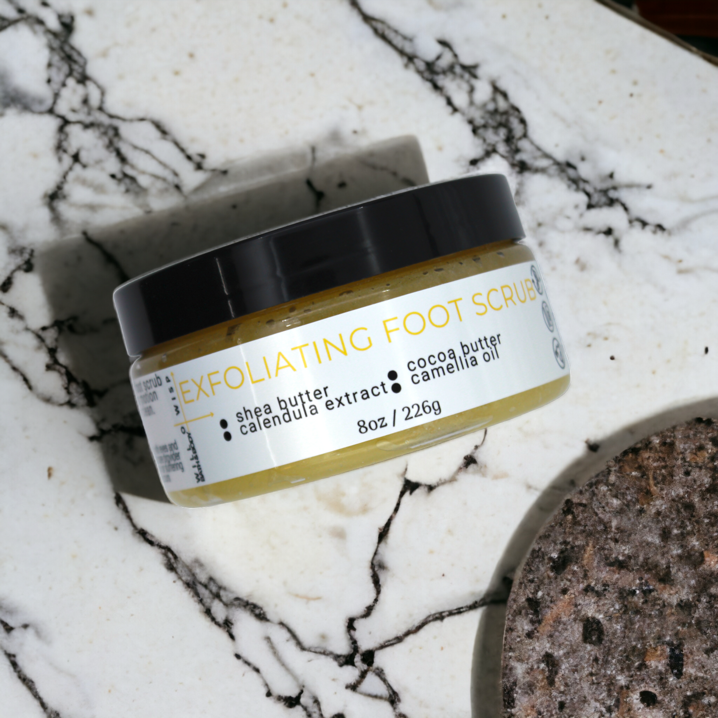 Exfoliating Foot Scrub (Yellow - Dry & Damaged Skin)