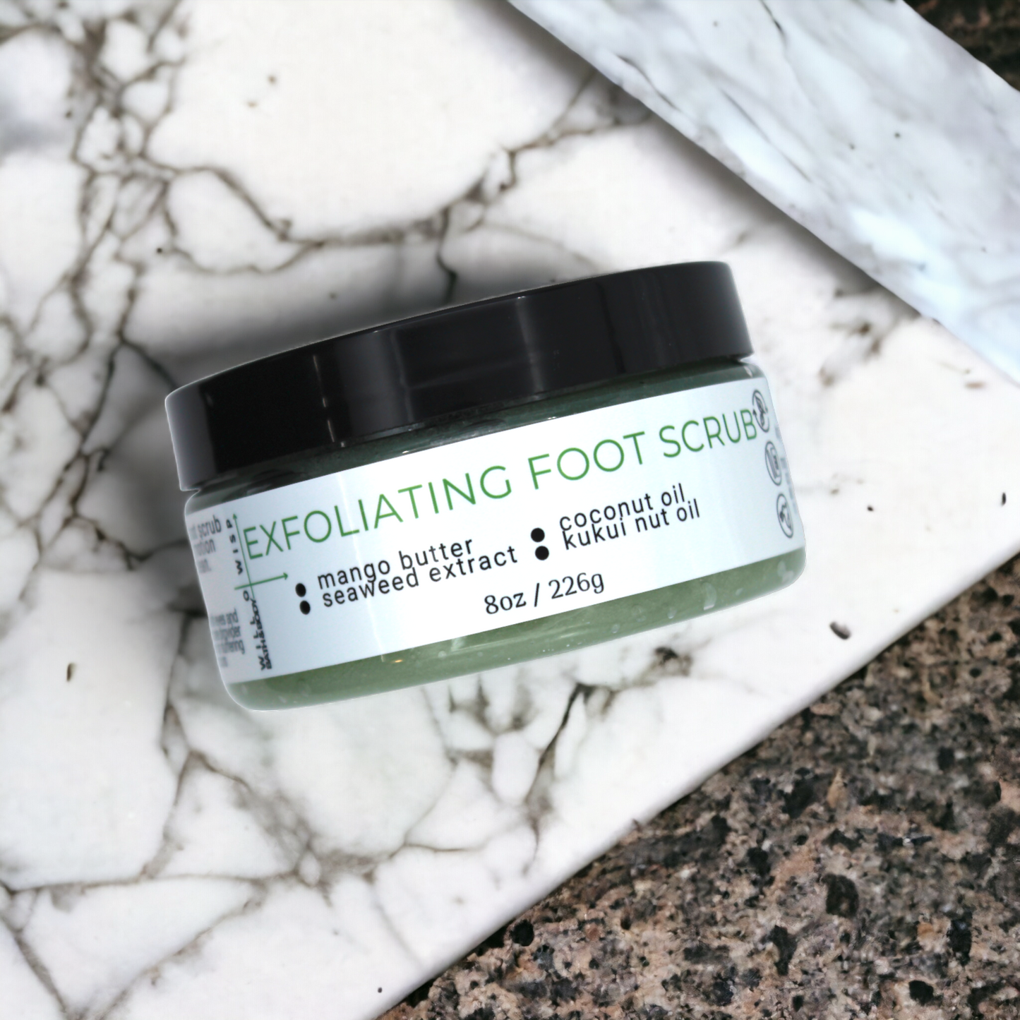 Exfoliating Foot Scrubs (Green - Combination Skin)