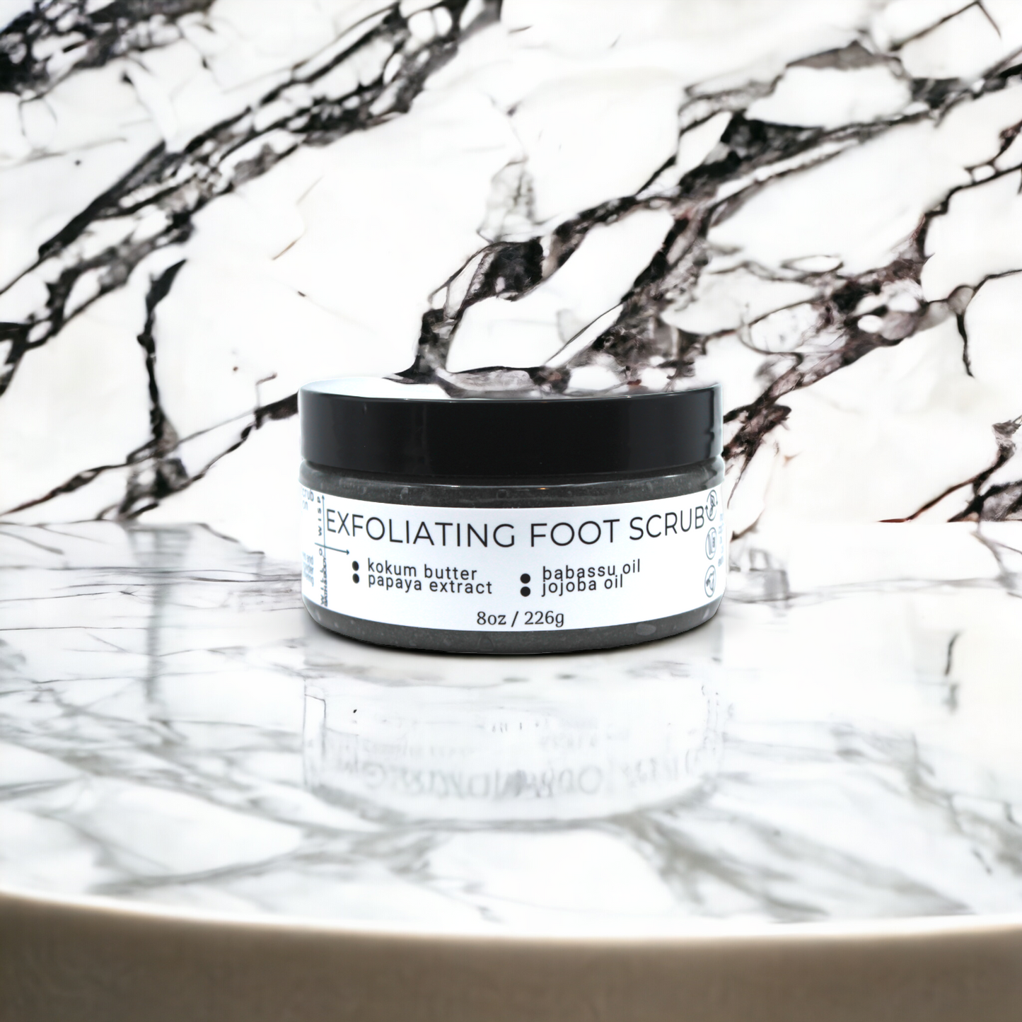 Exfoliating Foot Scrub (Black - Oily & Acne Prone Skin)