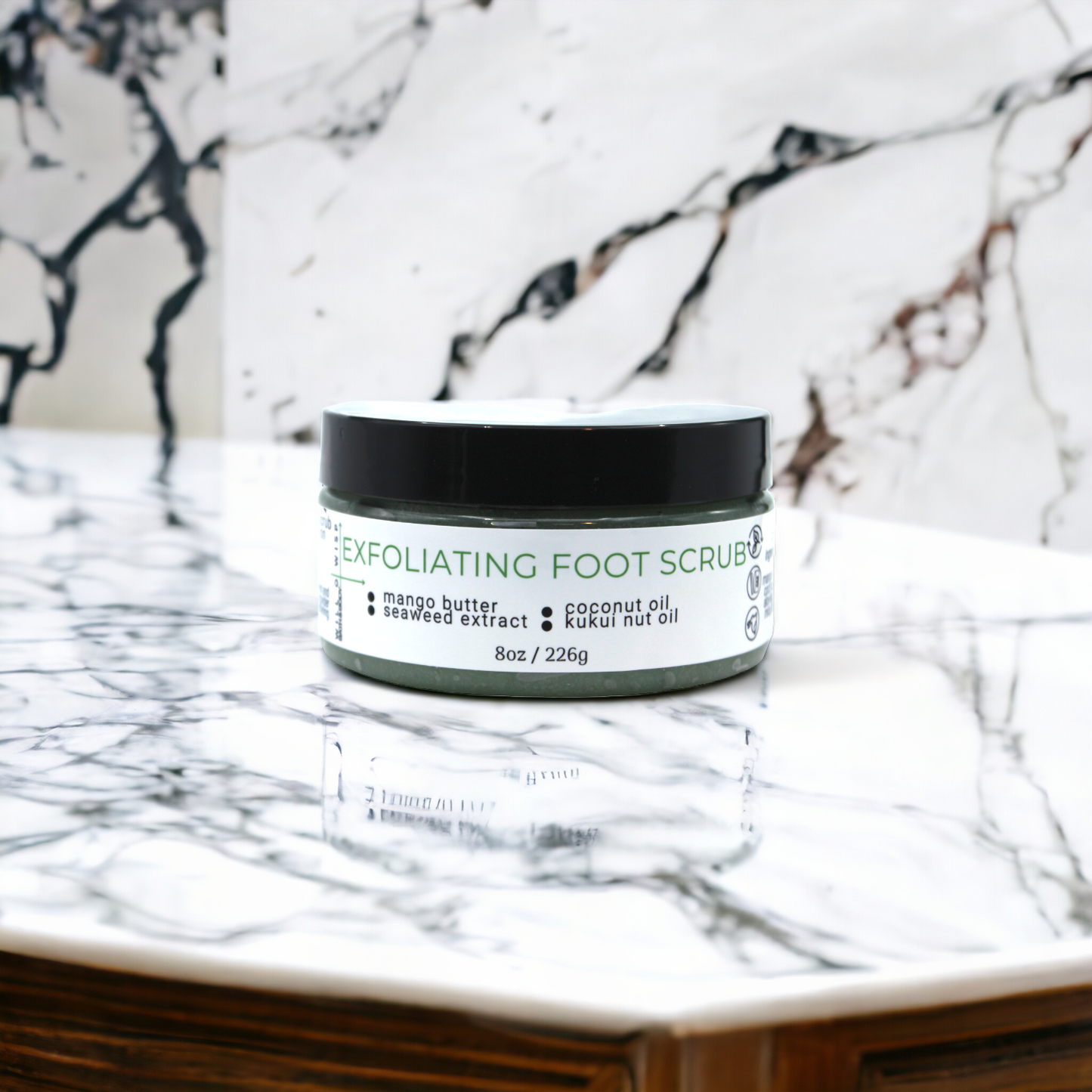 Exfoliating Foot Scrubs (Green - Combination Skin)